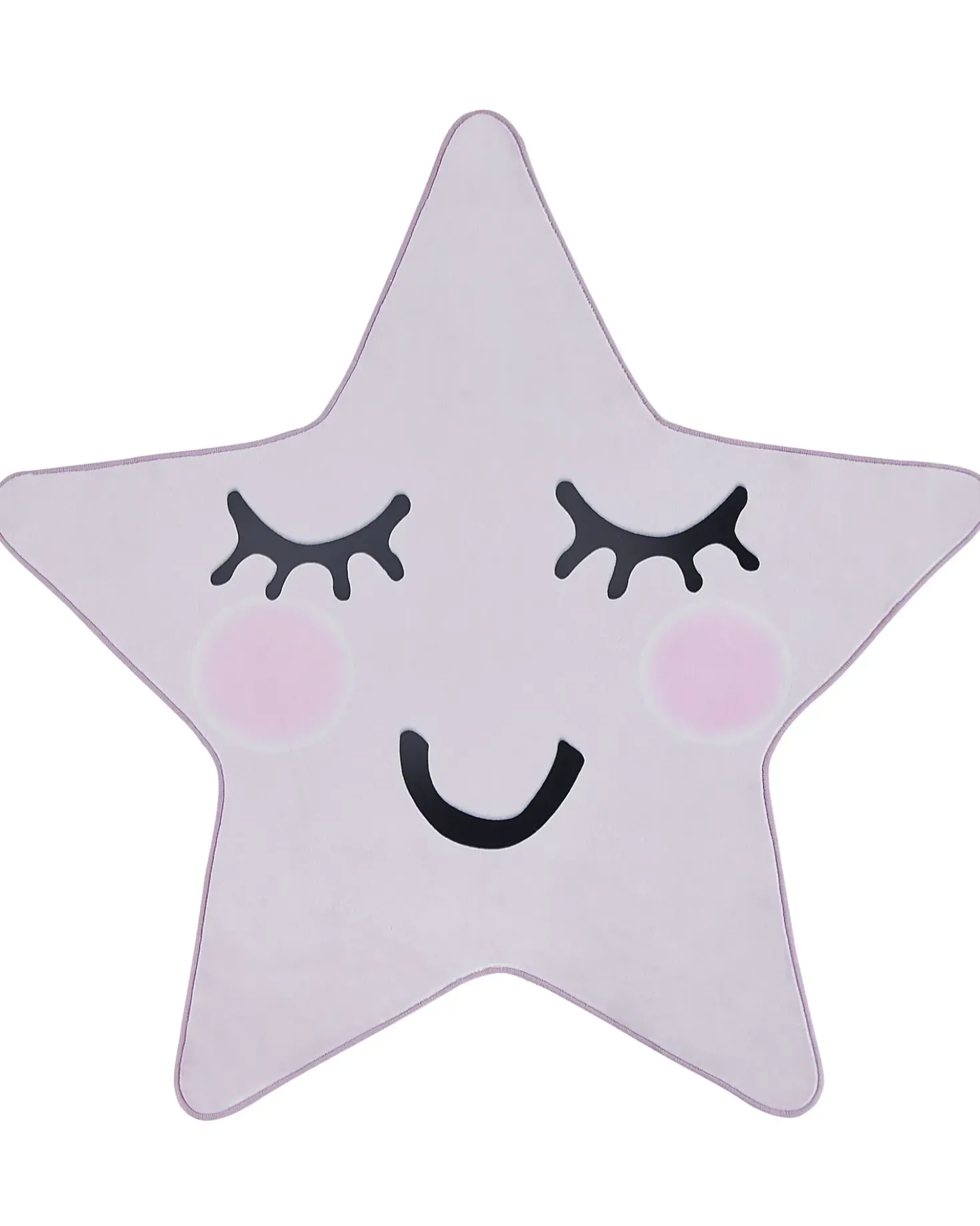 Tappeto per bambini SIRIUS Rosa pastello 120 x 120 cm