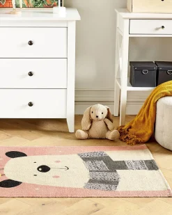 Tappeto per bambini TAPAK Rosa 80 x 150 cm Cotone