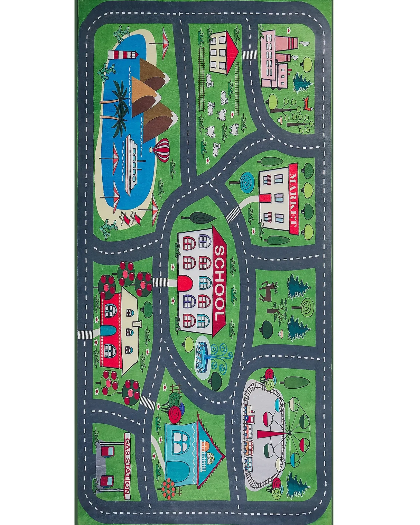 Tappeto per bambini TUTAK Verde 80 x 150 cm