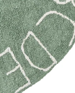 Tappeto per bambini VURGUN Verde ø 120 cm Cotone