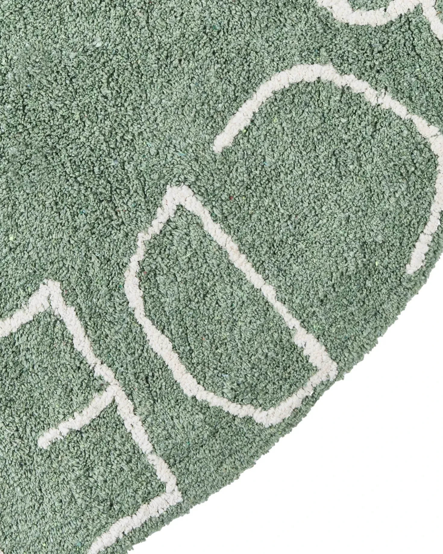 Tappeto per bambini VURGUN Verde ø 120 cm Cotone