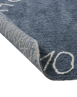Tappeto per bambini VURGUN Blu scuro ø 120 cm Cotone
