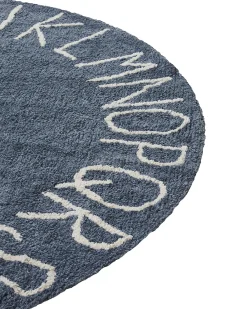 Tappeto per bambini VURGUN Blu scuro ø 120 cm Cotone