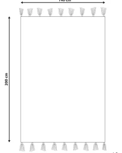 Tappeto per bambini ZAYSAN Rosa 140 x 200 cm Cotone