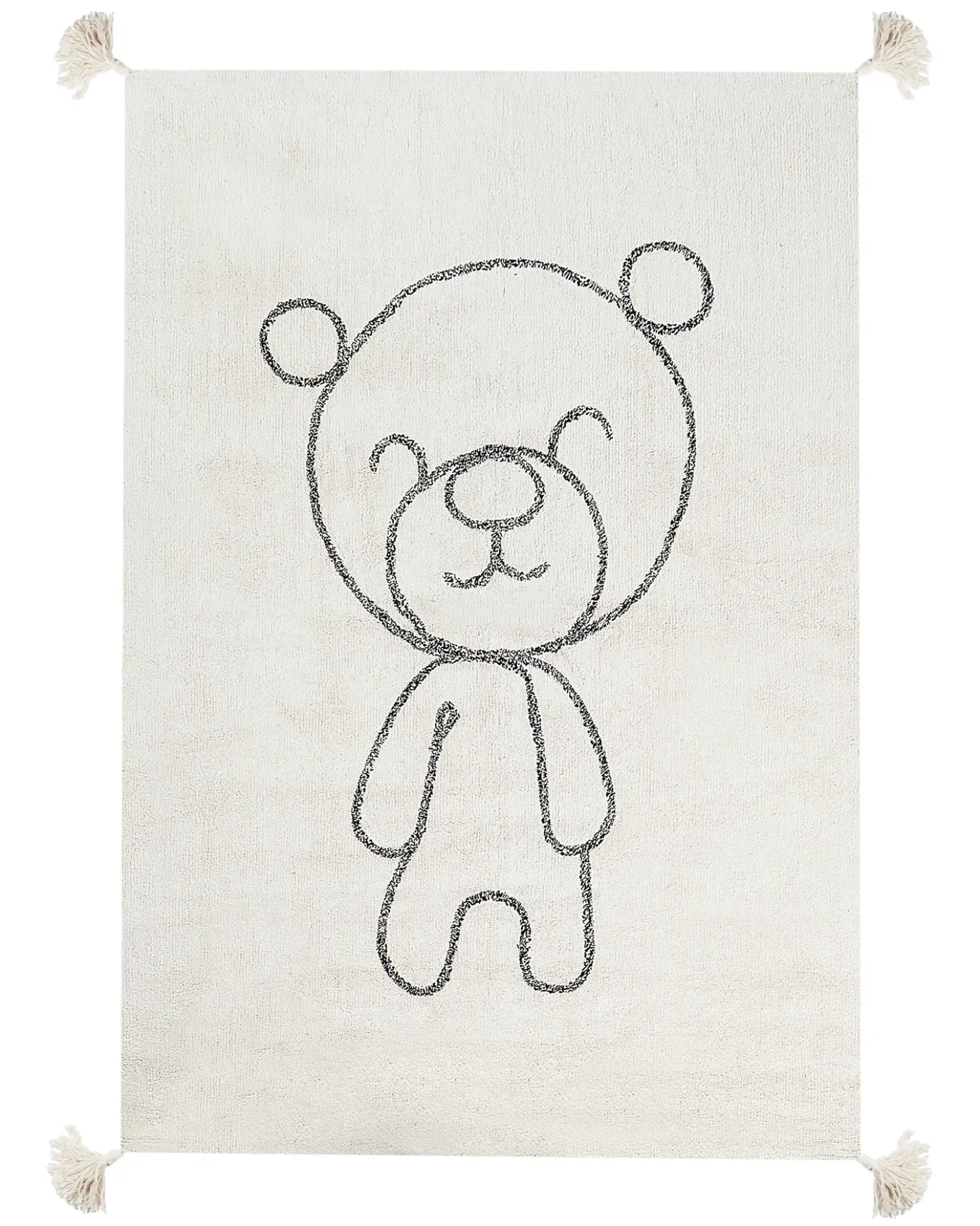 Tappeto per bambini ZORAKAN Beige chiaro 140 x 200 cm Cotone