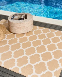 Tappeto per esterni AKSU Beige 160 x 230 cm Reversibile