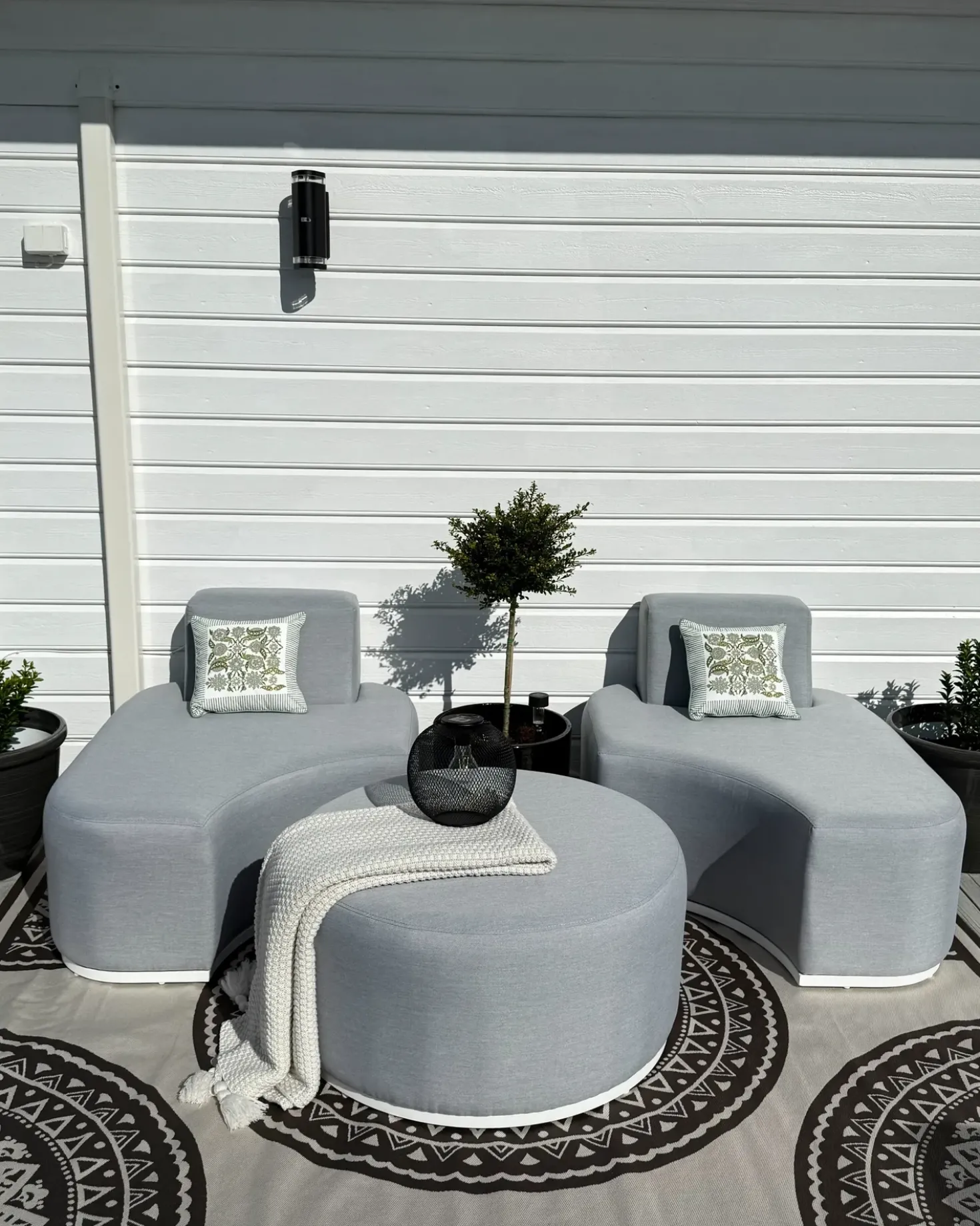 Tappeto per esterni NELLORE Grigio 160 x 230 cm