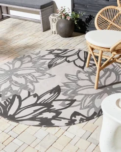 Tappeto per esterni SOLAPUR Grigio ø 160 cm