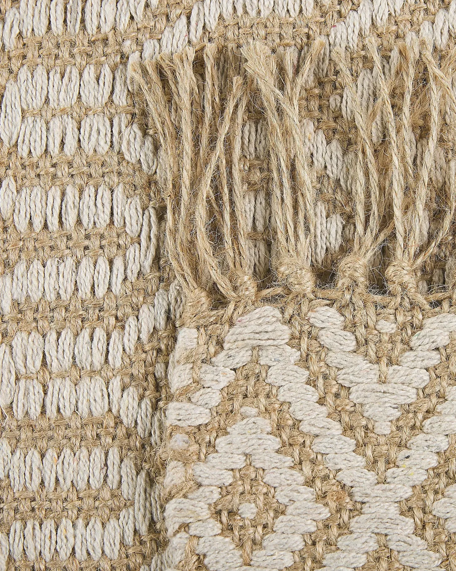Tappeto POZANTI Beige 50 x 80 cm Iuta