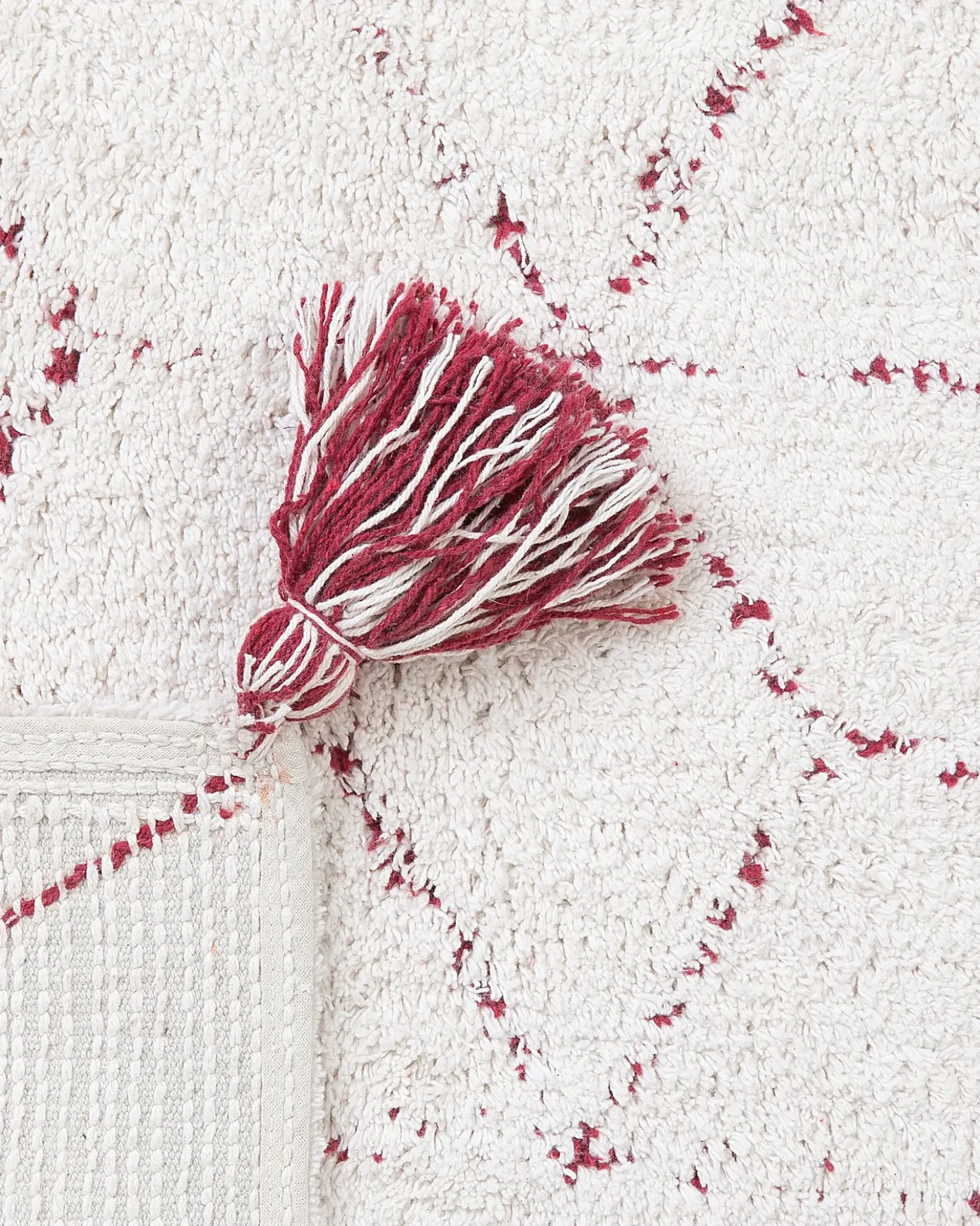 Tappeto SAKARYA Bianco 140 x 200 cm Cotone