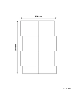 Tappeto SANGLI Beige 200 x 300 cm Iuta