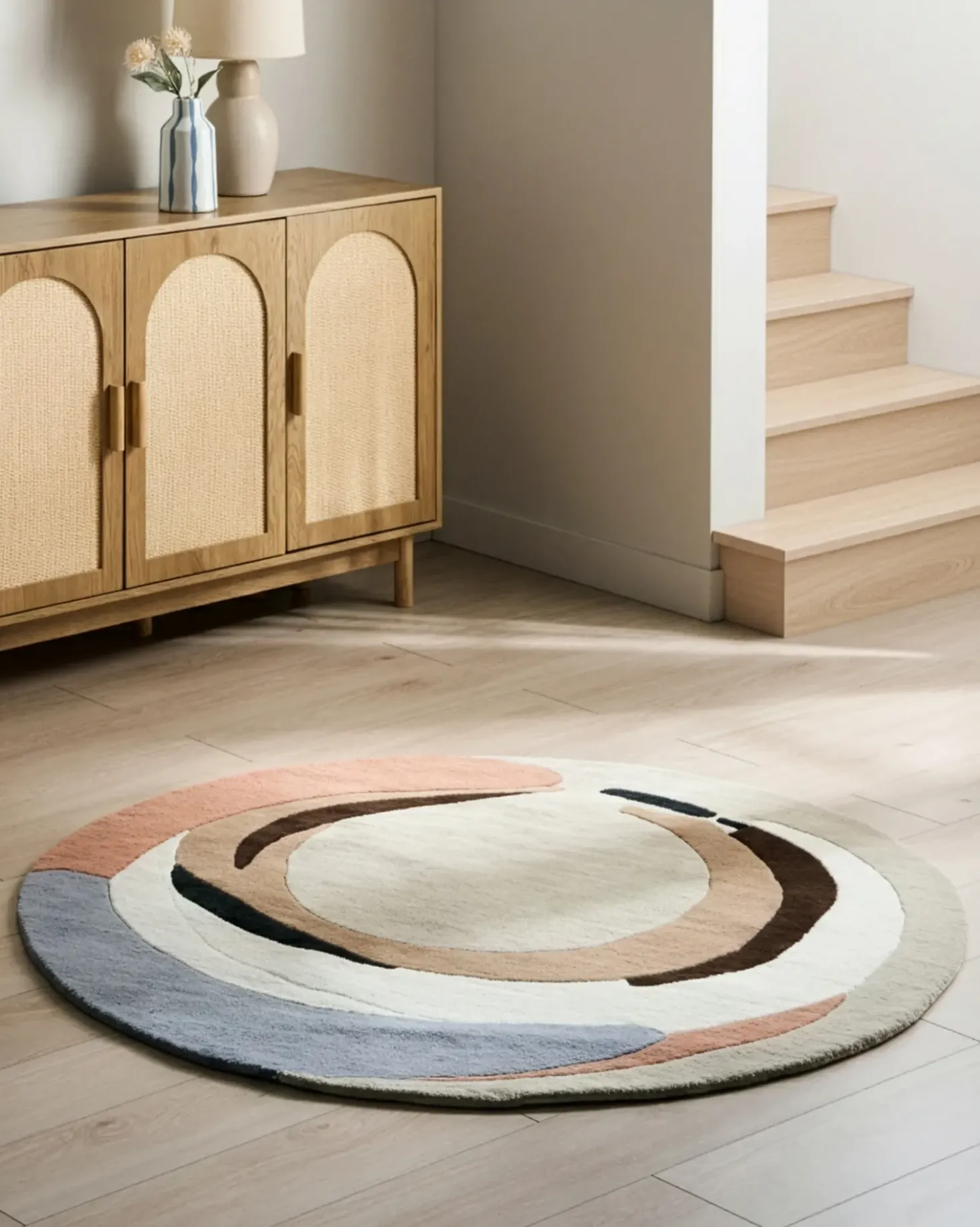 Tappeto SARGODHA Multicolore ø 140 cm Lana