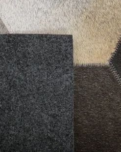 Tappeto SASON Beige 160 x 230 cm Pelle naturale