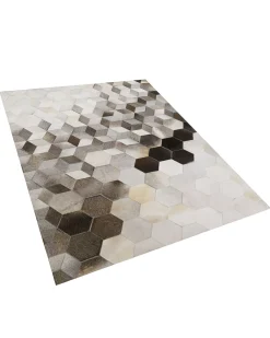 Tappeto SASON Beige 160 x 230 cm Pelle naturale