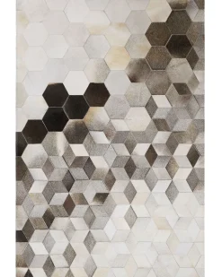 Tappeto SASON Beige 160 x 230 cm Pelle naturale