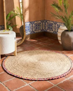 Tappeto SATARA Multicolore ø 120 cm Iuta