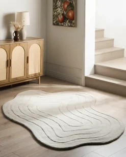 Tappeto SATNA Beige 160 x 230 cm Lana