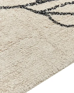 Tappeto SAZLI Beige 160 x 230 cm Cotone