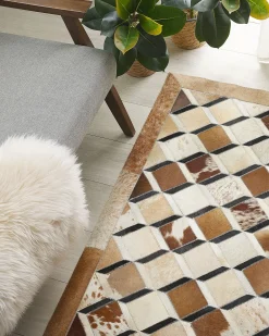 Tappeto SERINOVA Marrone 160 x 230 cm Pelle naturale
