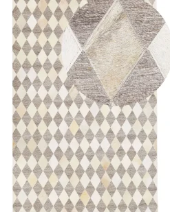 Tappeto SESLICE Beige 160 x 230 cm Pelle naturale