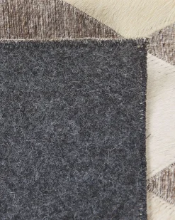 Tappeto SESLICE Beige 160 x 230 cm Pelle naturale