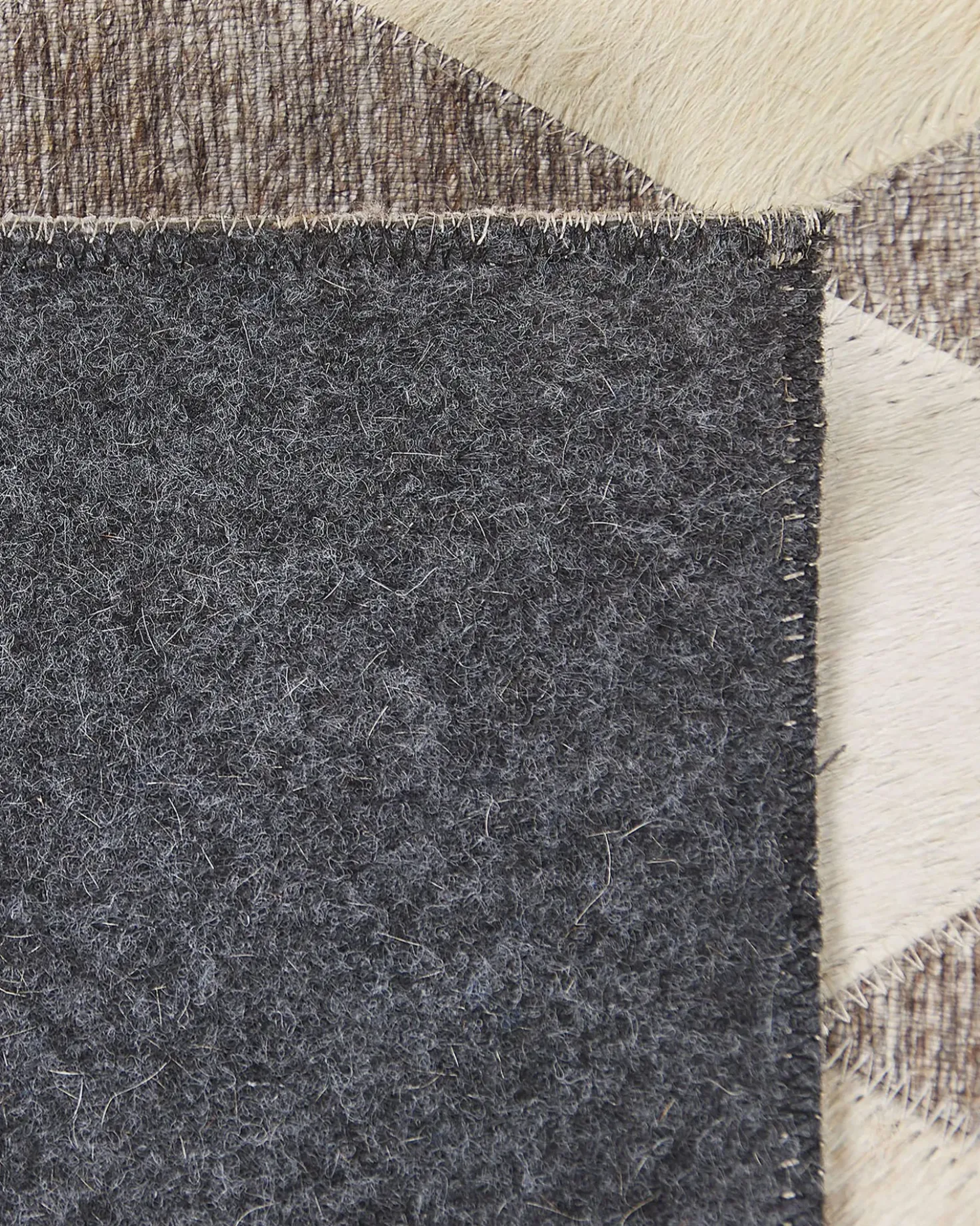 Tappeto SESLICE Beige 160 x 230 cm Pelle naturale