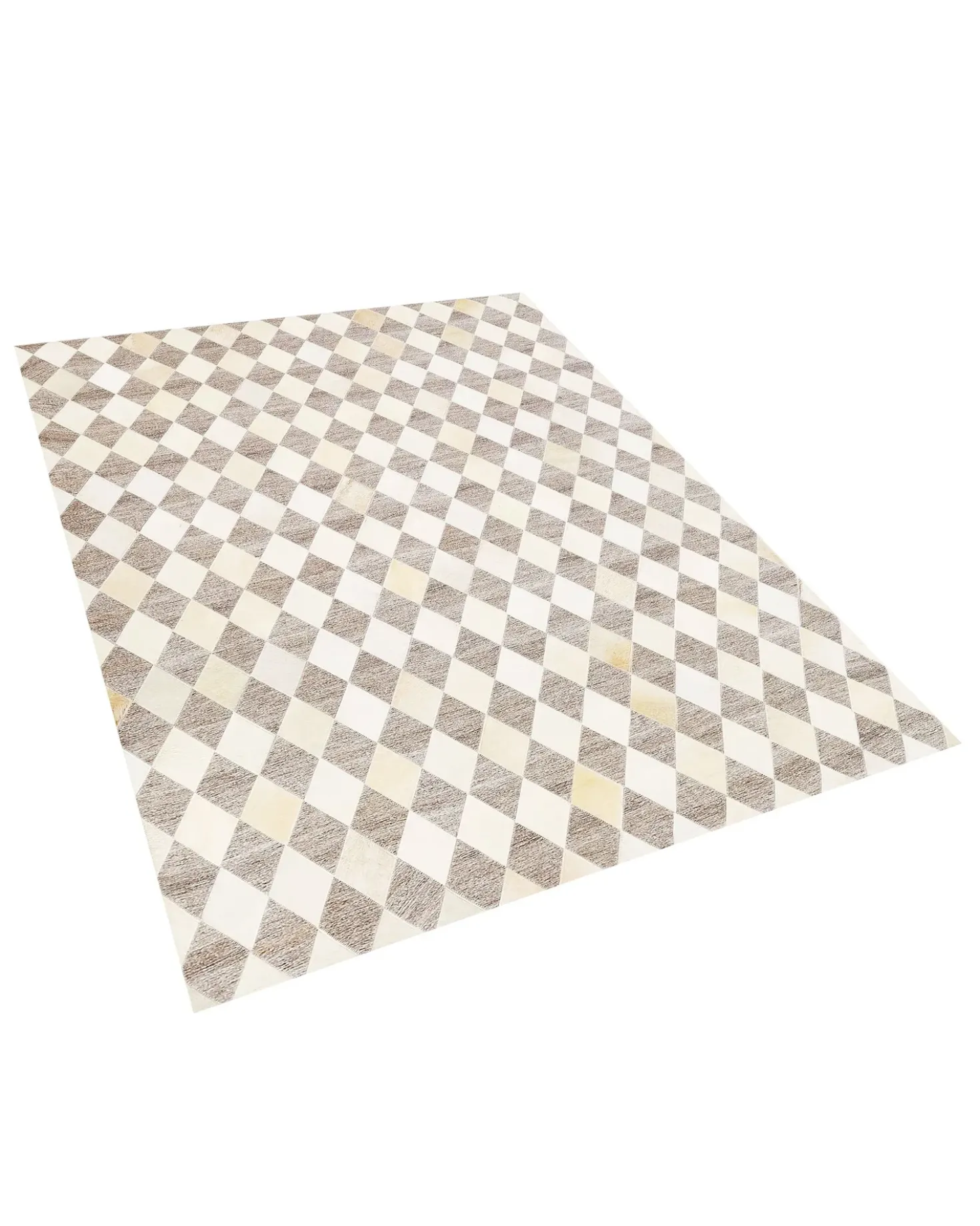 Tappeto SESLICE Beige 160 x 230 cm Pelle naturale