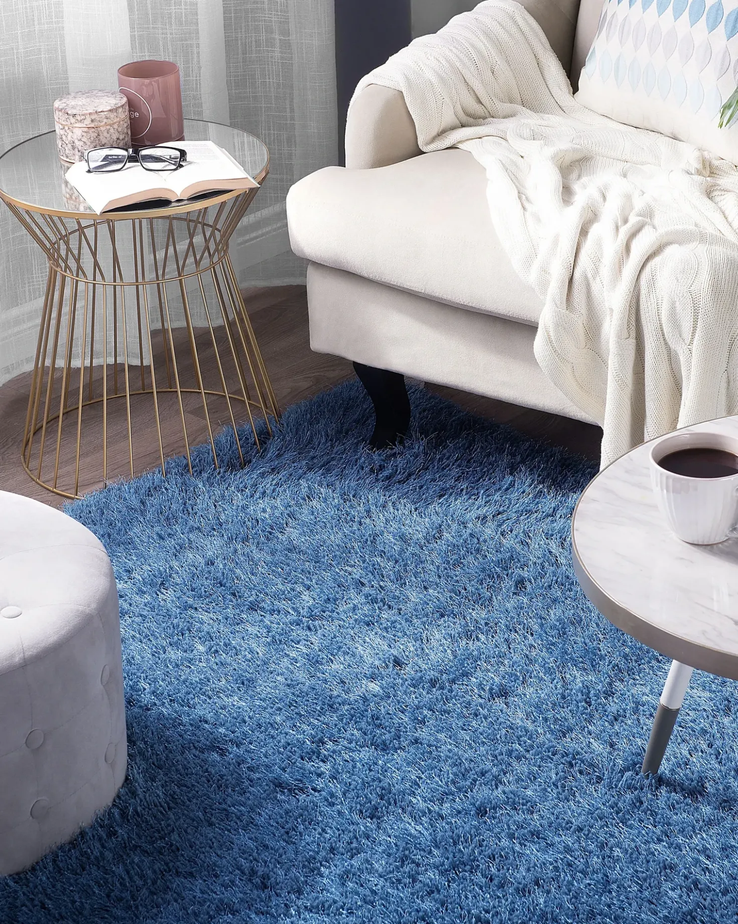 Tappeto Shaggy CIDE Blu 200 x 300 cm