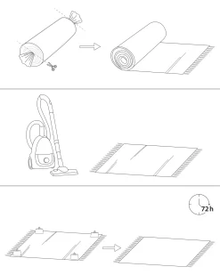 Tappeto Shaggy CIDE Blu 200 x 300 cm