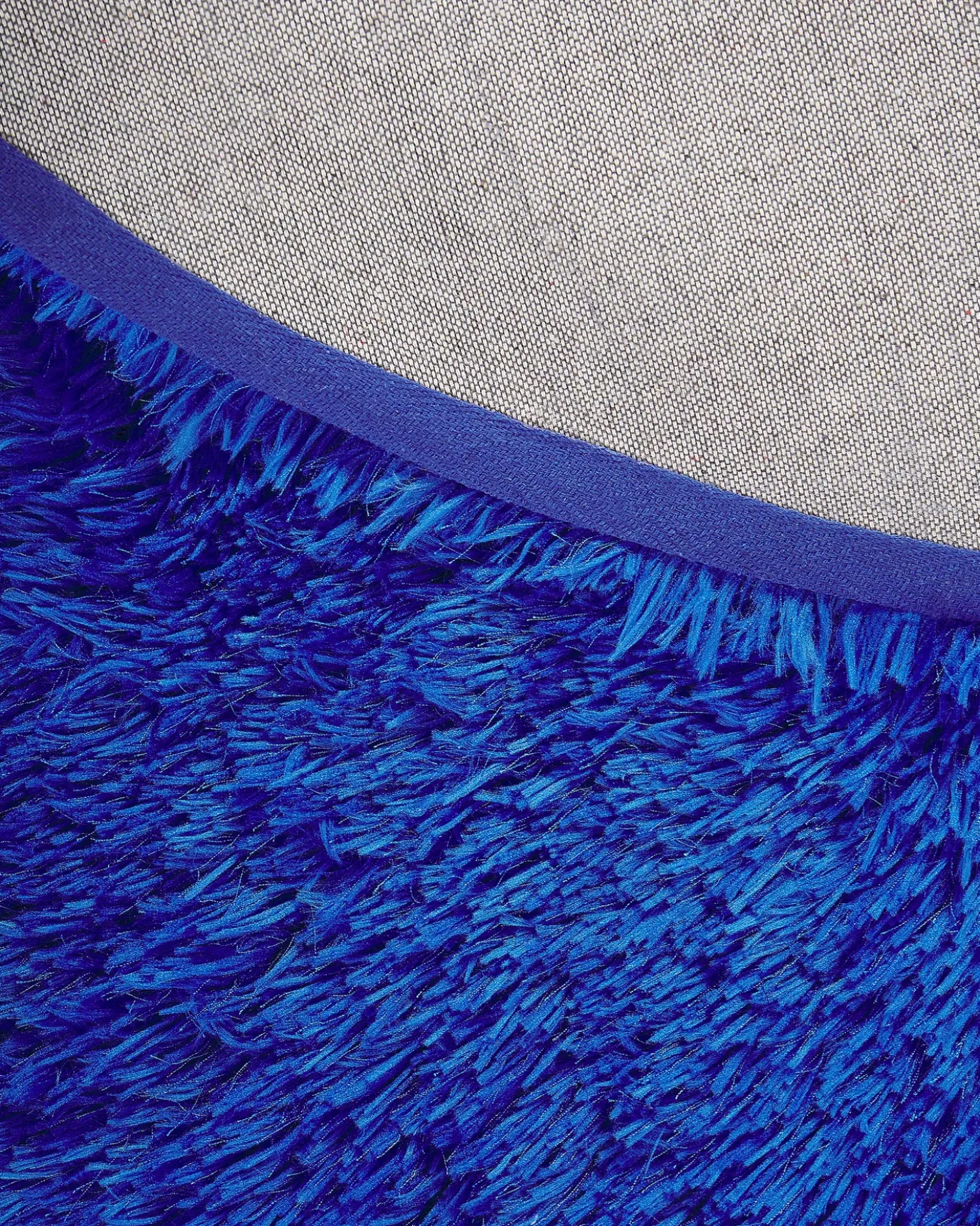 Tappeto Shaggy CIDE Blu ø 140 cm