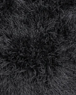 Tappeto Shaggy CIDE Nero ø 140 cm