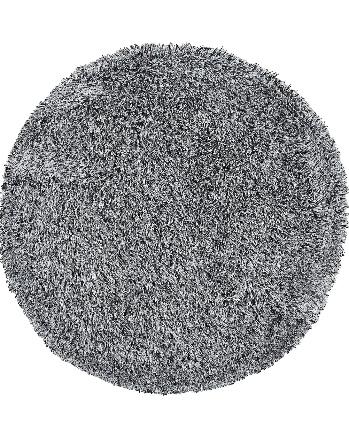 Tappeto Shaggy CIDE Nero/Bianco ø 140 cm