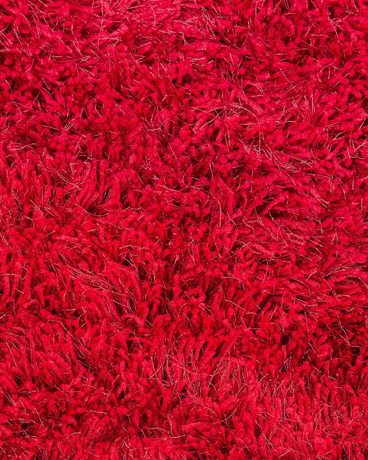 Tappeto Shaggy CIDE Rosso ø 140 cm