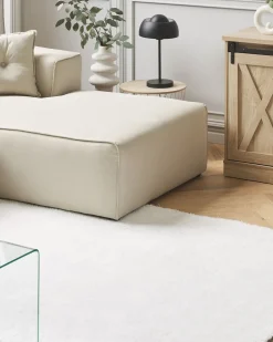 Tappeto Shaggy DEMRE Bianco 140 x 200 cm