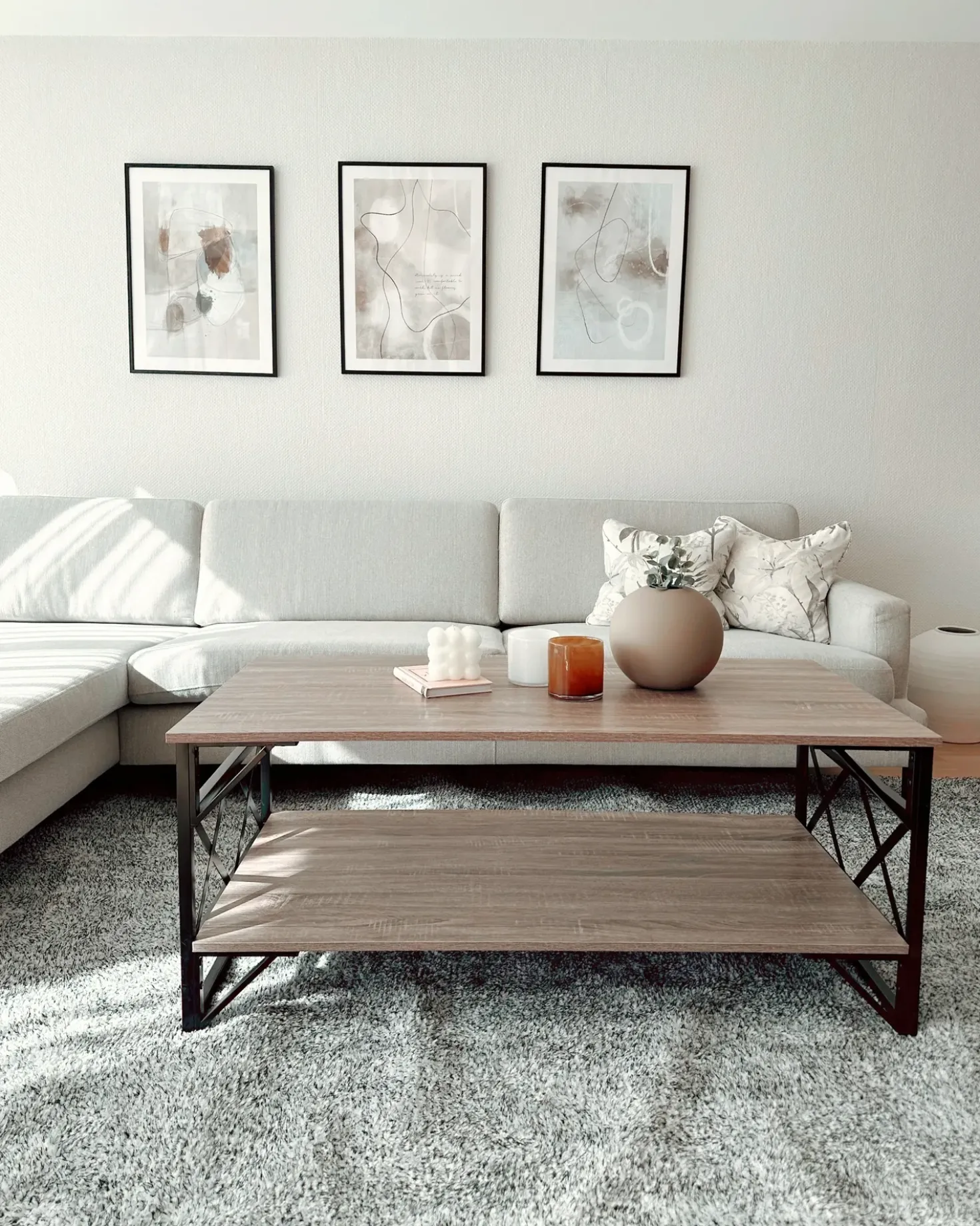 Tappeto Shaggy DEMRE Grigio 200 x 300 cm