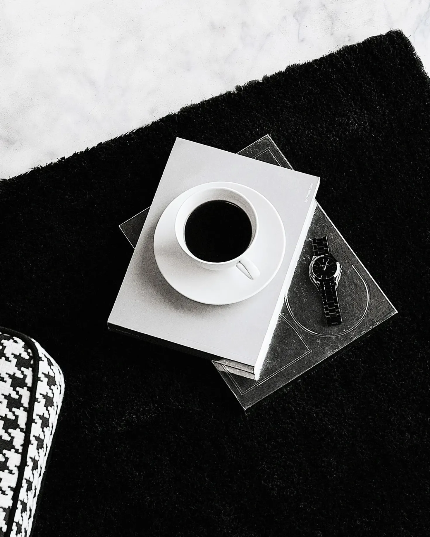 Tappeto Shaggy DEMRE Nero 160 x 230 cm