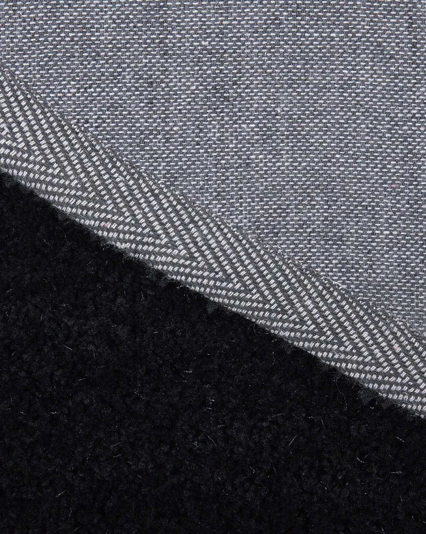 Tappeto Shaggy DEMRE Nero ø 140 cm