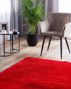 Tappeto Shaggy DEMRE Rosso 200 x 300 cm