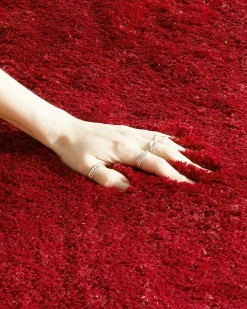 Tappeto Shaggy EVREN Rosso 160 x 230 cm
