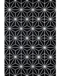 Tappeto SIBEL Nero 160 x 230 cm Viscosa