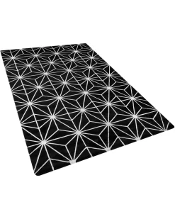 Tappeto SIBEL Nero 160 x 230 cm Viscosa