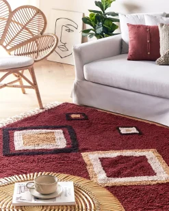 Tappeto SIIRT Rosso 160 x 230 cm Cotone