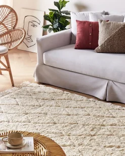 Tappeto SILCHAR Beige 160 x 230 cm Cotone
