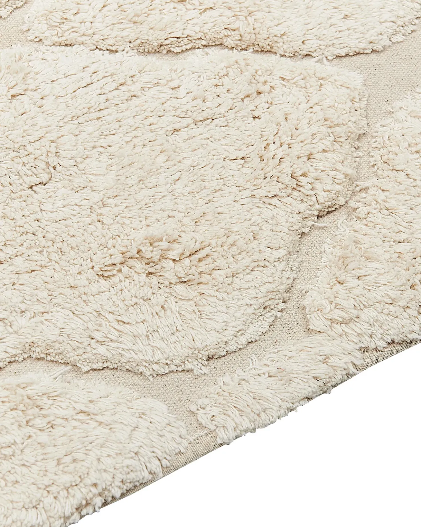 Tappeto SILCHAR Beige 160 x 230 cm Cotone