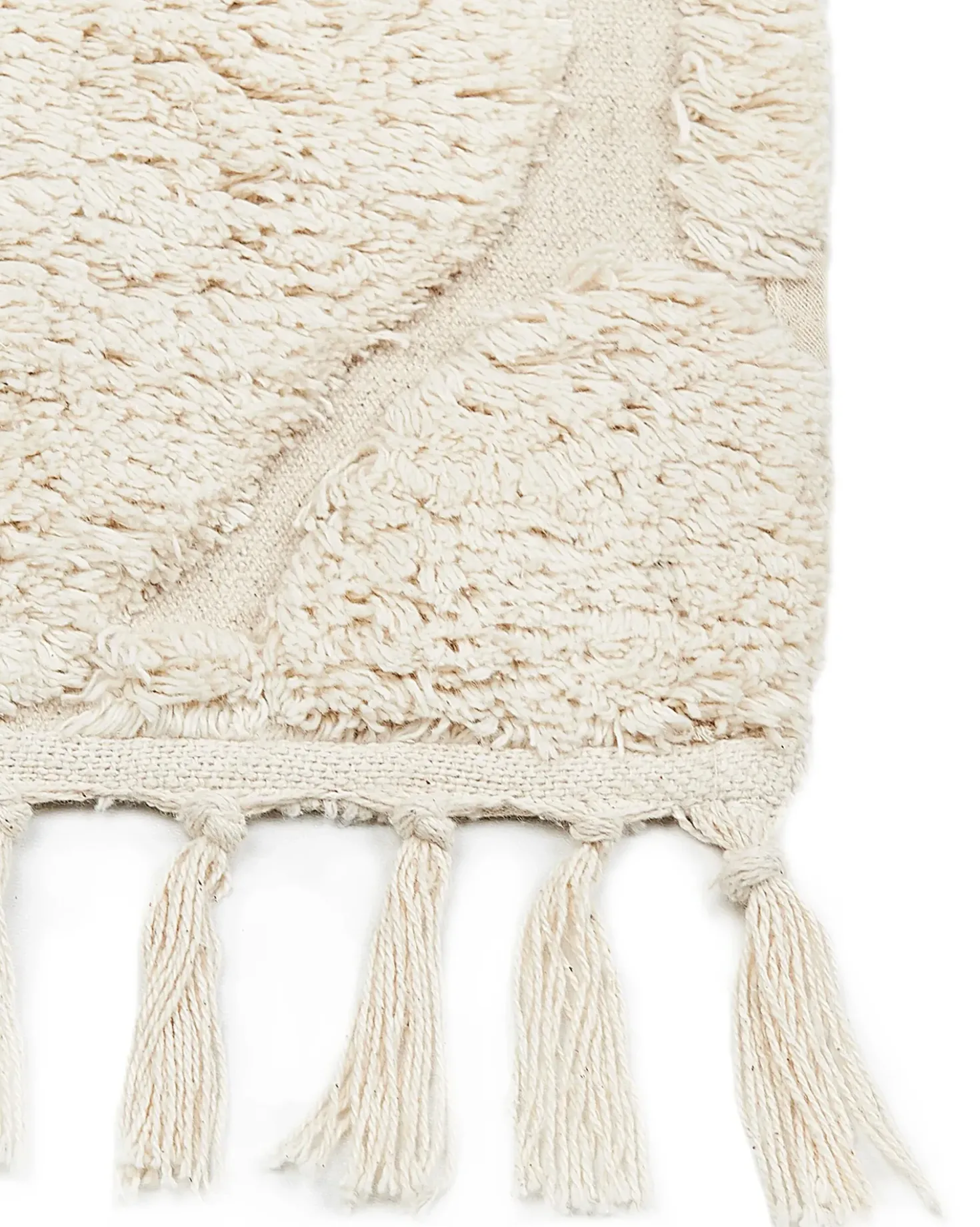 Tappeto SILCHAR Beige 160 x 230 cm Cotone