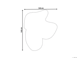 Tappeto SINJUWI Multicolore ø 140 cm Lana