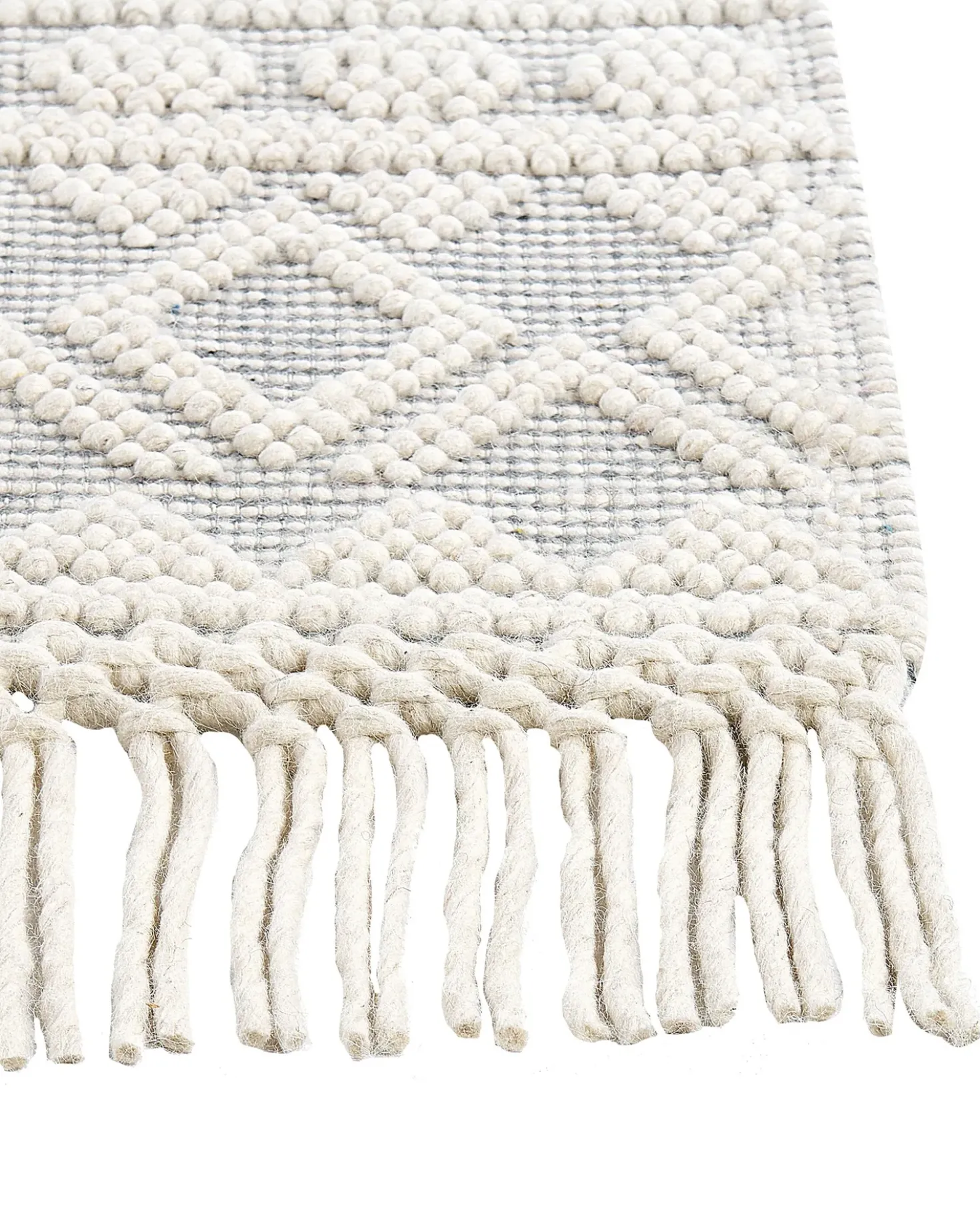 Tappeto SOLHAN Grigio Beige 160 x 230 cm Lana