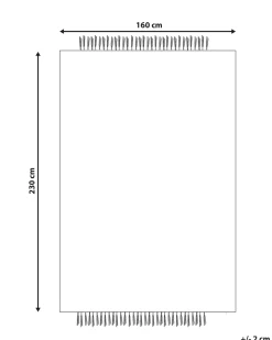Tappeto TACETTIN Bianco 160 x 230 cm Lana