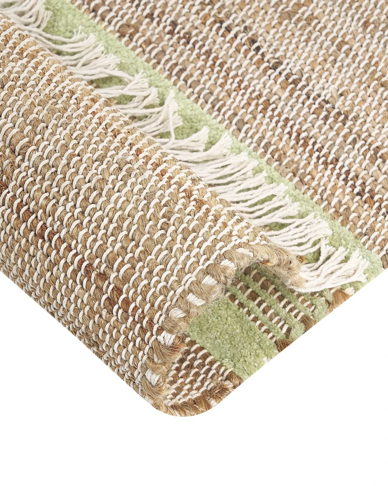 Tappeto TALPUR Verde chiaro 160 x 230 cm Iuta