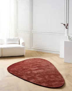 Tappeto TANDO Rosso scuro 160 x 230 cm Viscosa